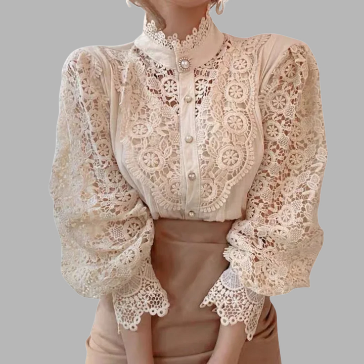 Tove | Chemise à manches longues avec dentelle et détails