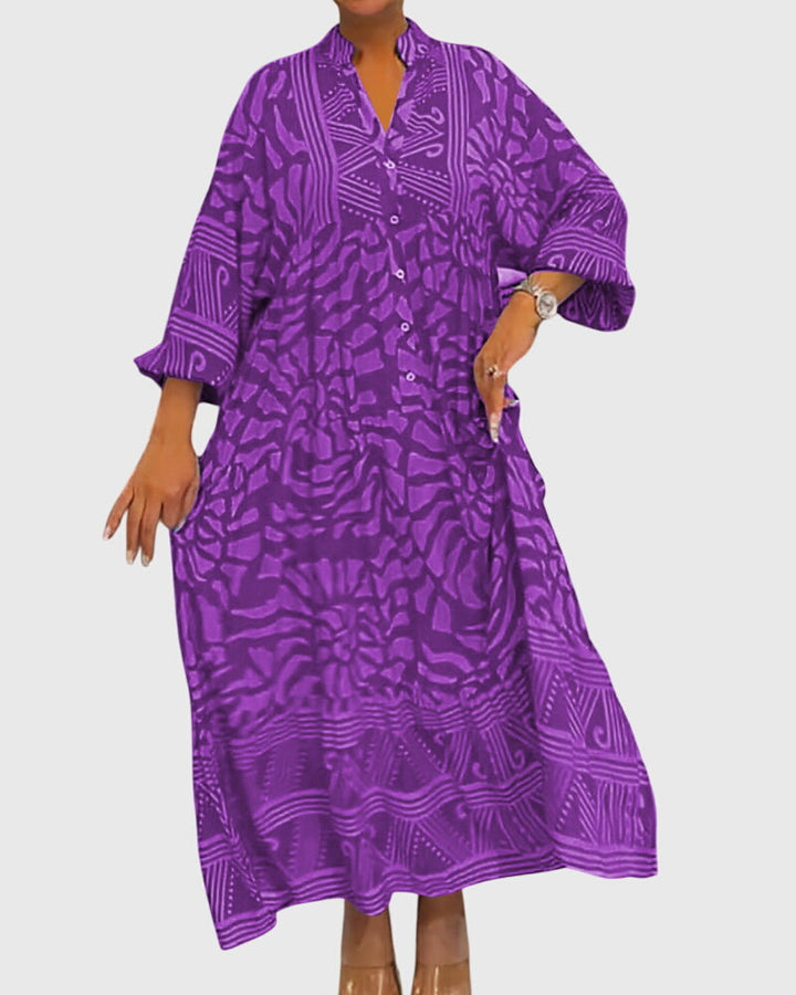 Marissa | Robe Maxi avec Imprimé Élégant