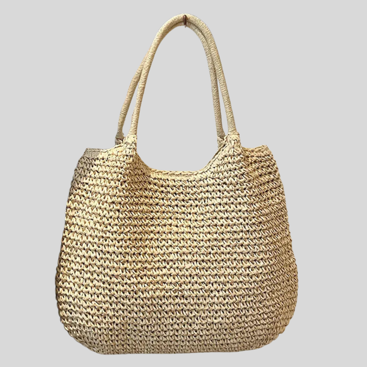 Sac Cabas en Paille | Grand Sac à Épaule Vintage