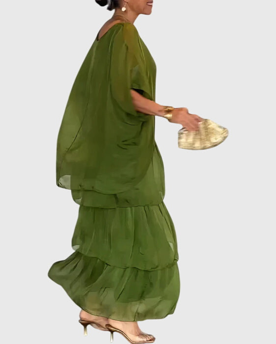 Bernadette | Robe Élégante Longue et Fluide