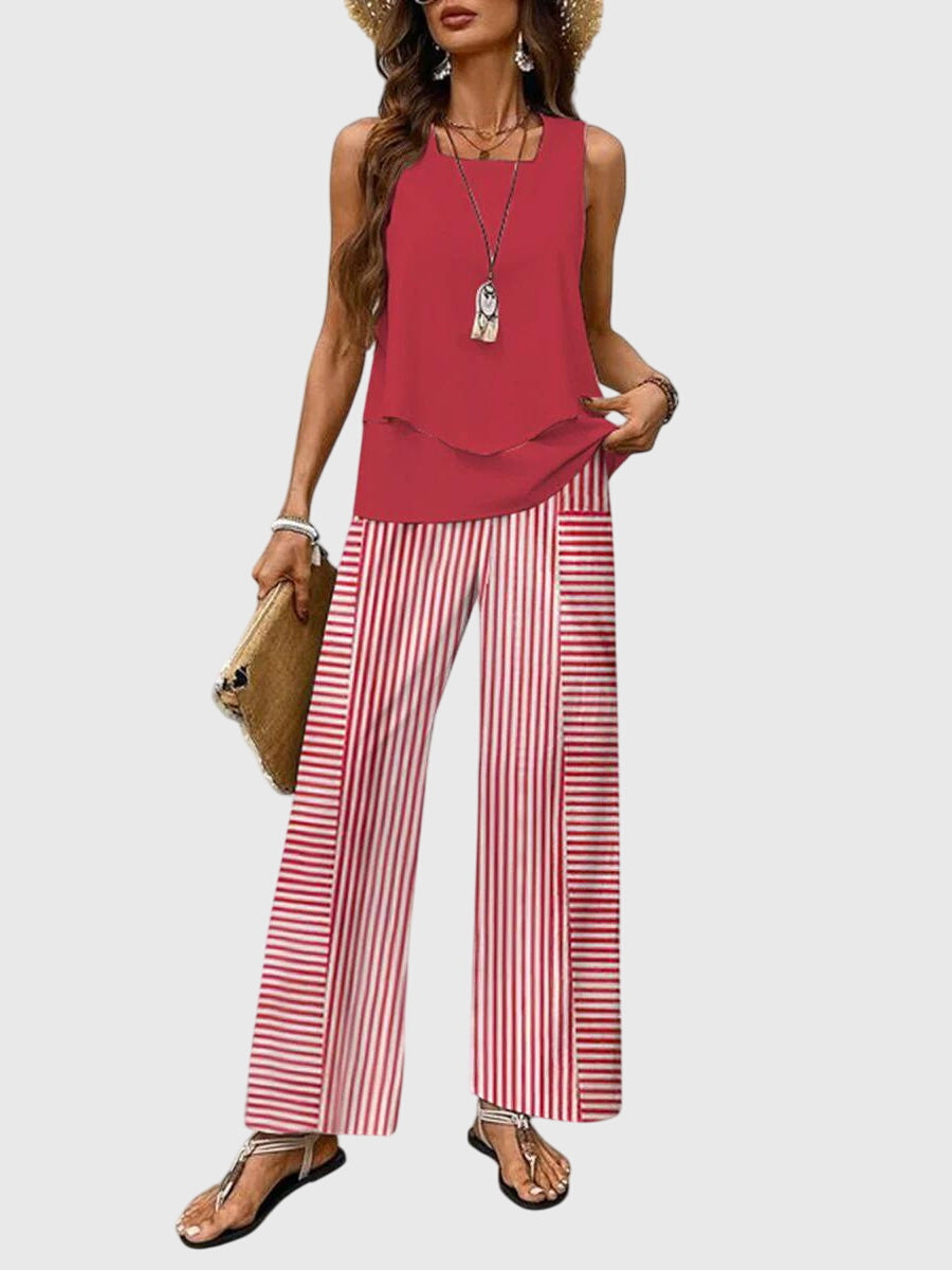 Brenda™ | Ensemble d'Été Élégant en 2 Pièces