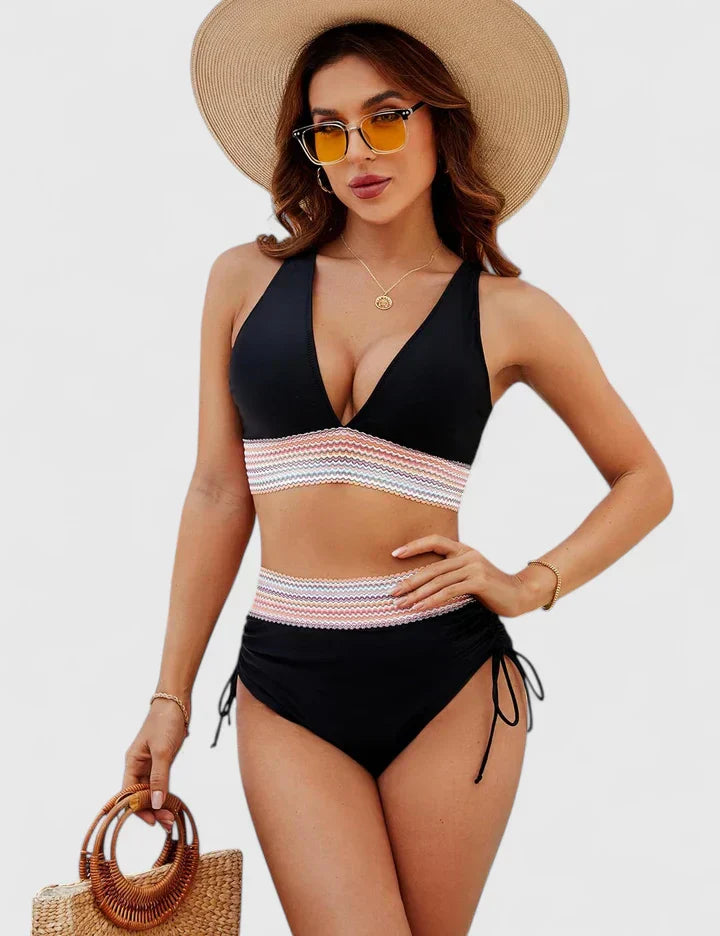 Loretta | Ensemble de Bikini Élevé Élégant