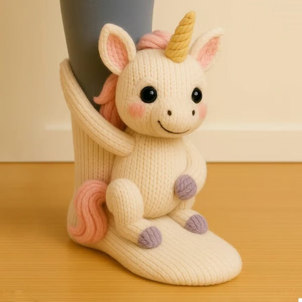 Pola | Skarpetki 3D ze zwierzętami