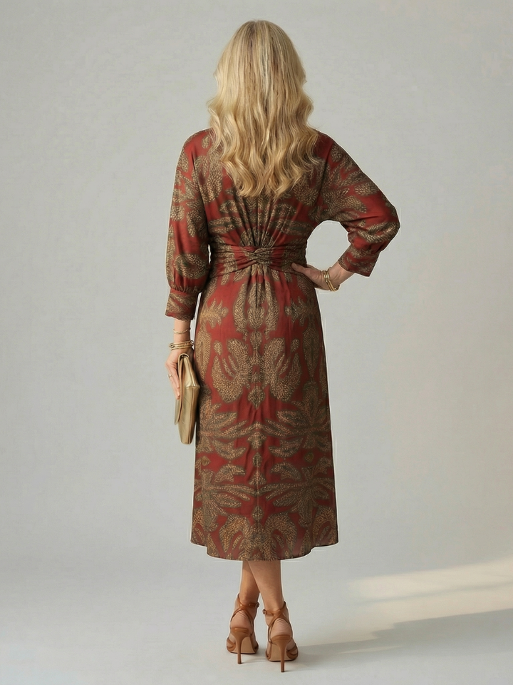 Lune | Robe Midi Wrap Naturelle