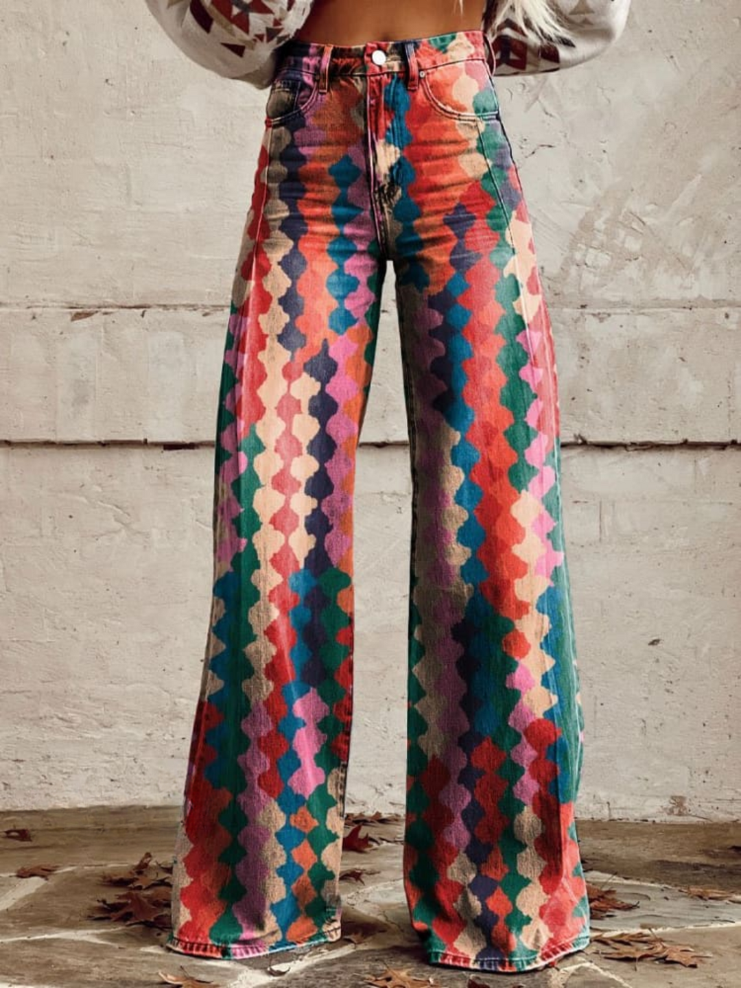 Amélie - Pantalon Boho Élégant