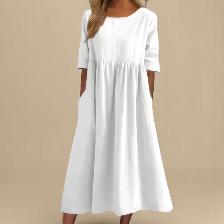 Miranda | Robe Classique à Manches Mi-Longues