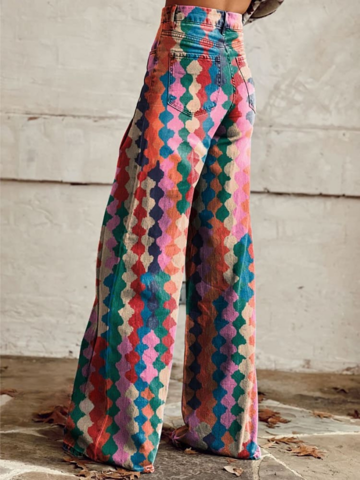 Amélie - Pantalon Boho Élégant