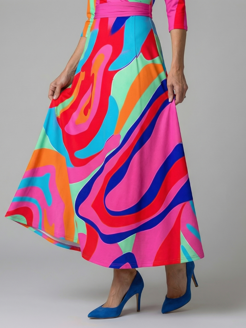 Celine | Robe Midi Croisée à Col
