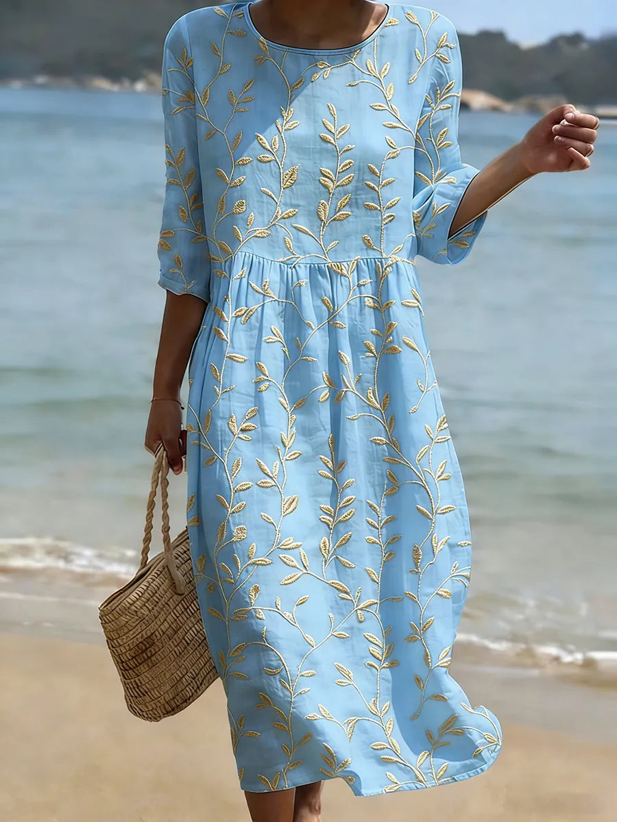 Jade | Robe Florale Élégante