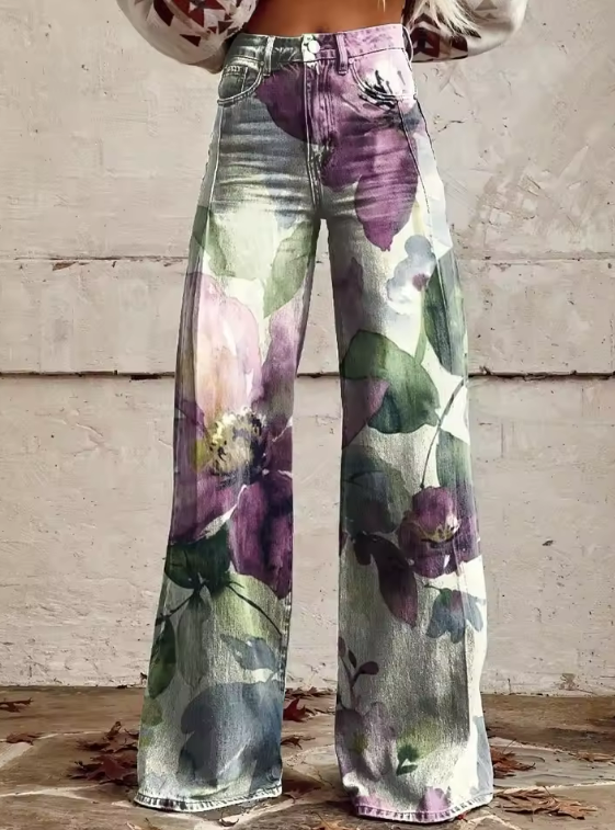 Alessia - Pantalon Boho Rétro Chic