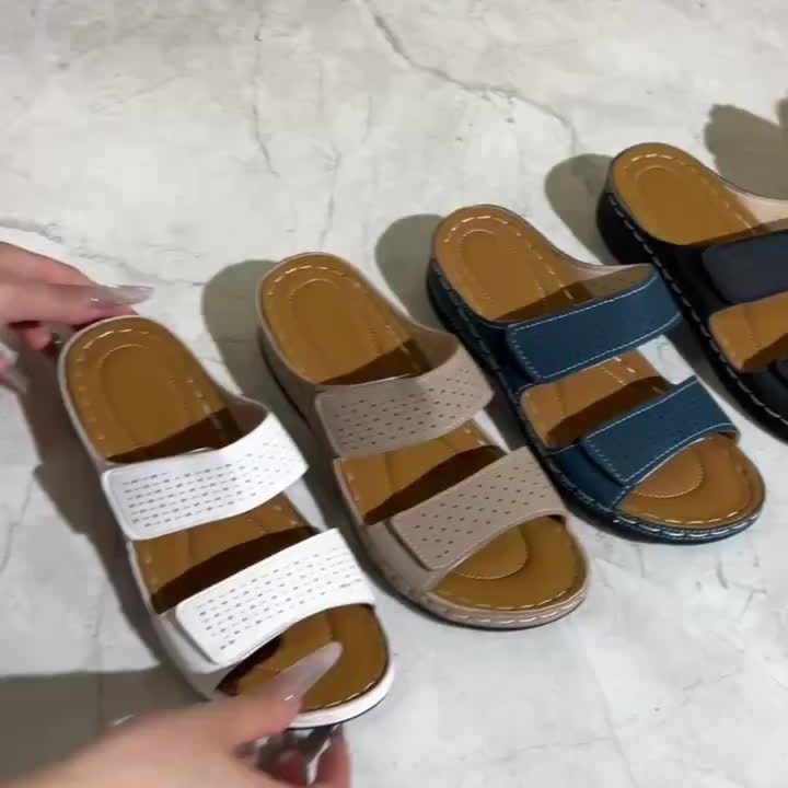 Camille | Chaussons Talon Compensé