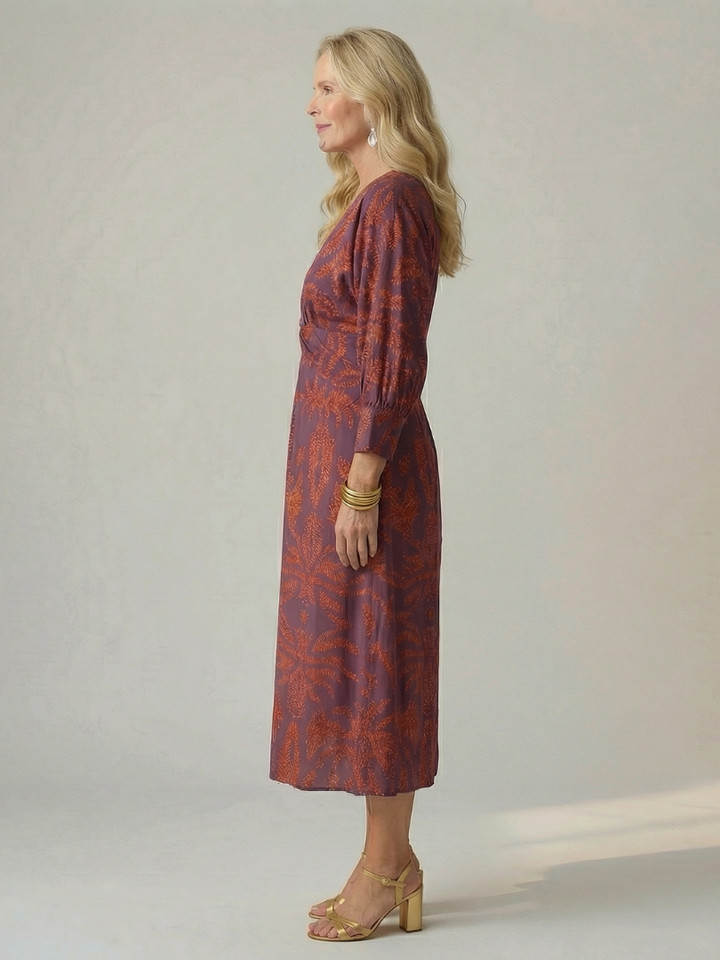 Lune | Robe Midi Wrap Naturelle