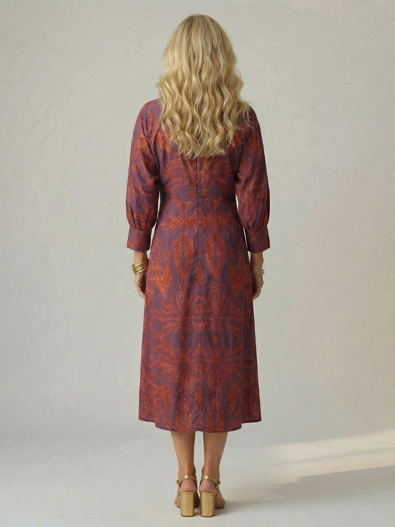 Lune | Robe Midi Wrap Naturelle