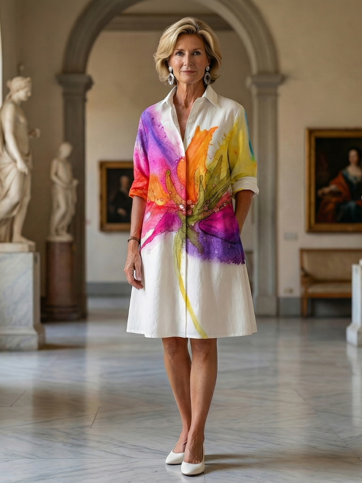 Ulyssa | Robe de Jardin Peinte