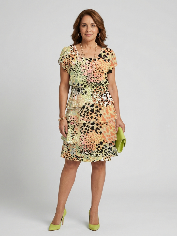 Nohea | Robe Abstract Structurée Longueur Genou