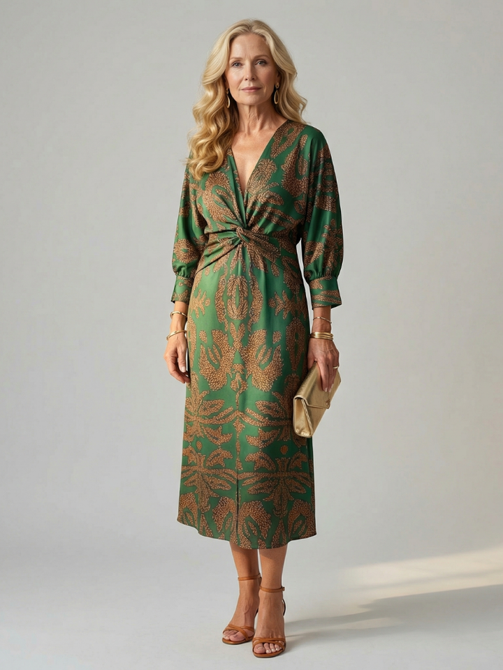 Lune | Robe Midi Wrap Naturelle