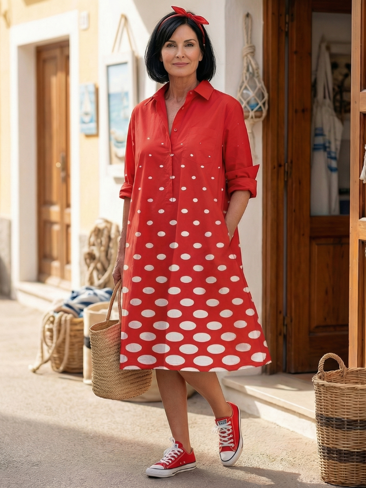 Wrenley | Robe à Pois Lumineux