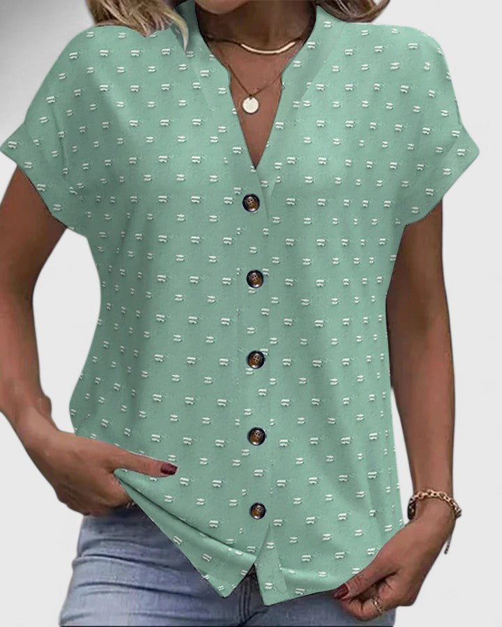 Celena | Chemise V-Cou Confortable