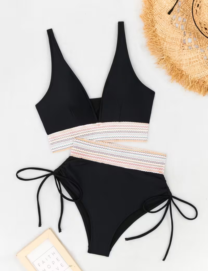 Loretta | Ensemble de Bikini Élevé Élégant