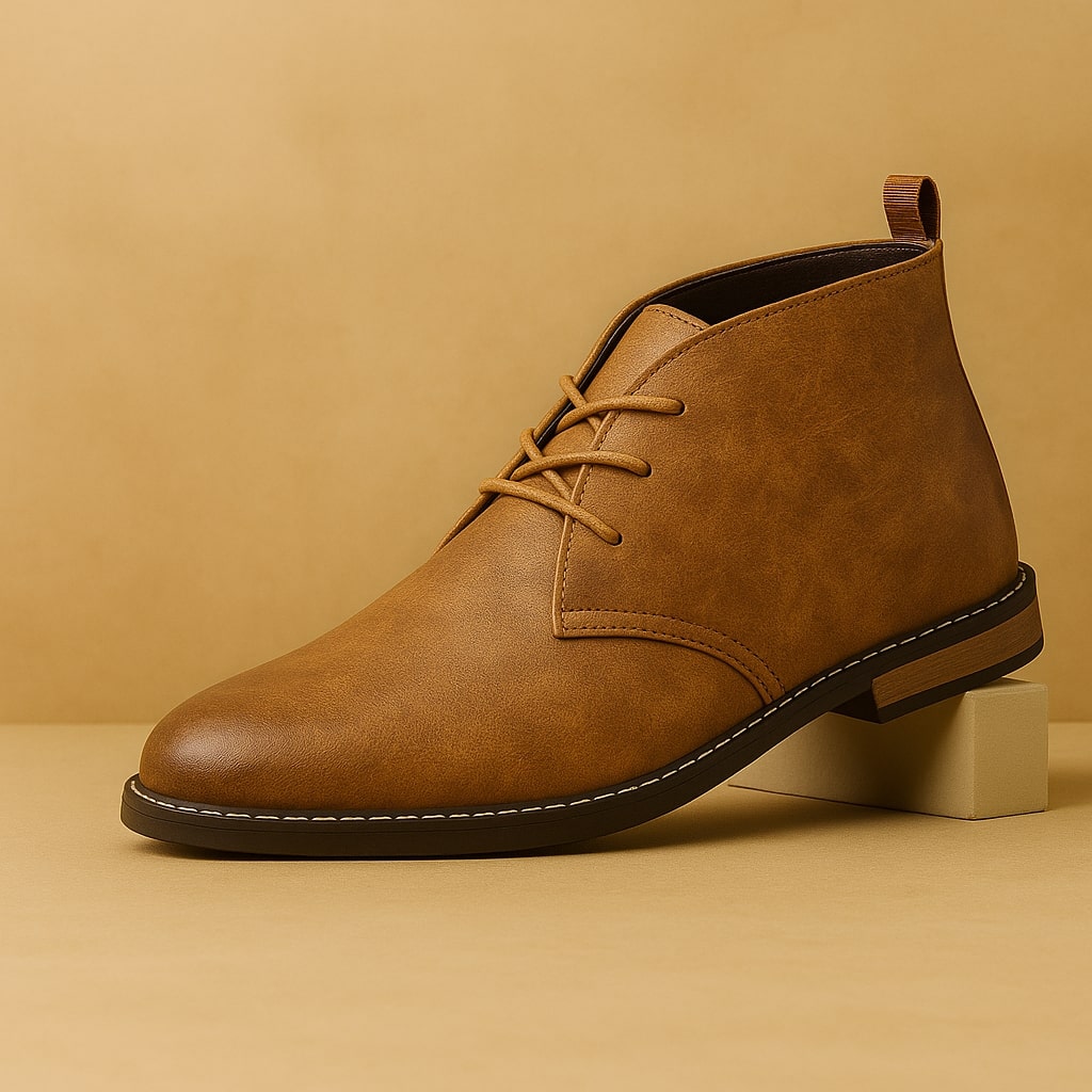 Adrian | Skórzane botki chukka