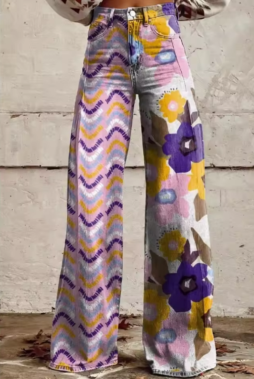 Isadora - Pantalons Fleuris Boho
