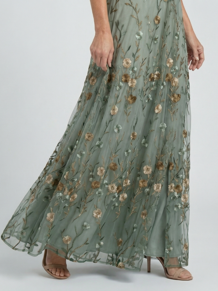 Selora | Robe Maxi Halter Bloom Flow