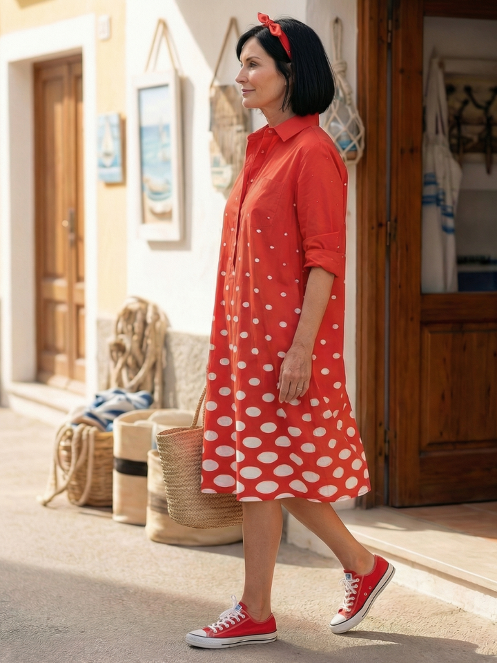Wrenley | Robe à Pois Lumineux