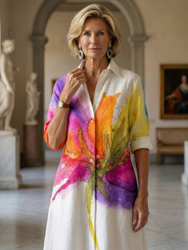 Ulyssa | Robe de Jardin Peinte