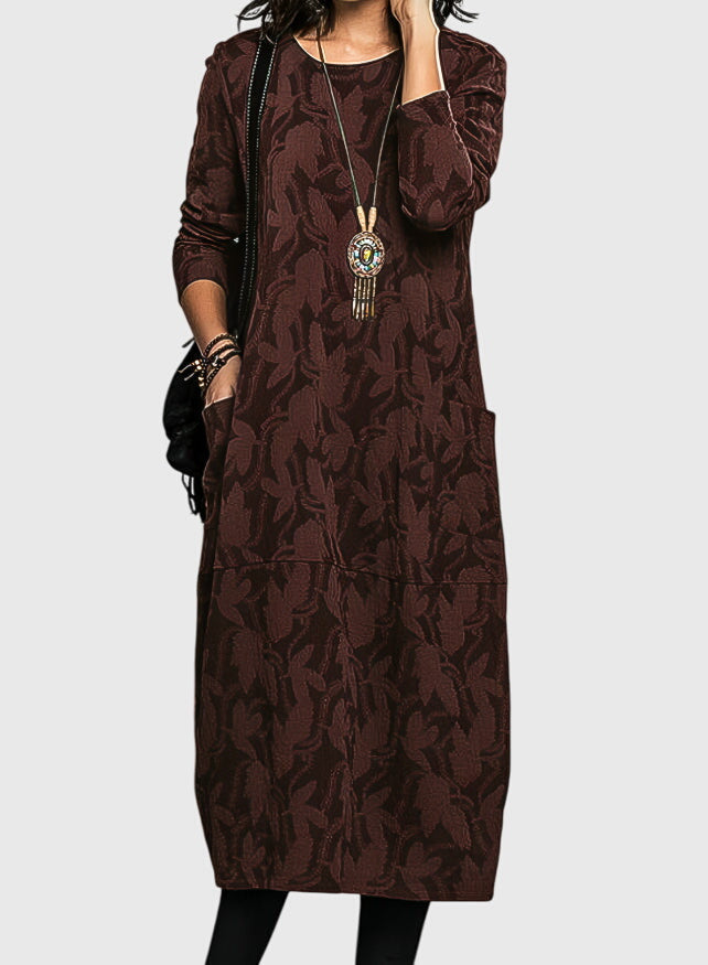 Julia | Robe Décontractée à Col Ronde