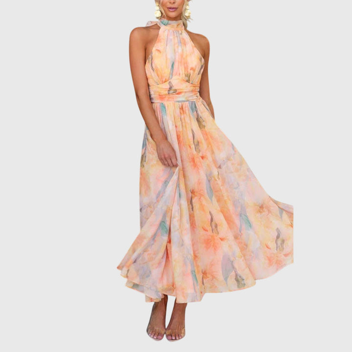 Belinda  | Robe Maxi à Col Halter