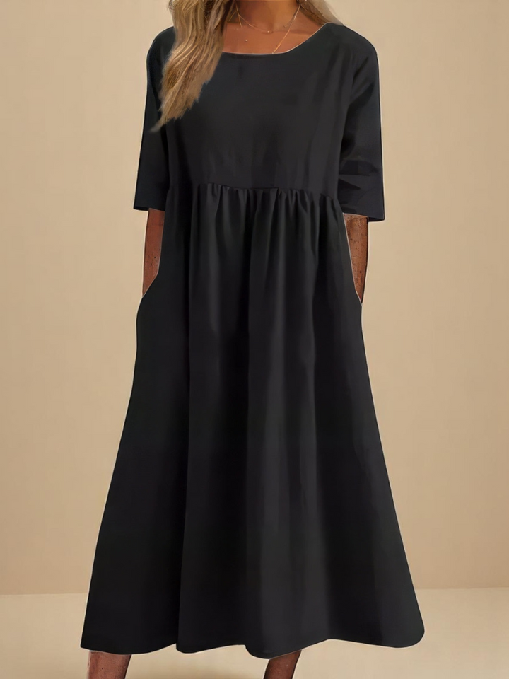 Miranda | Robe Classique à Manches Mi-Longues