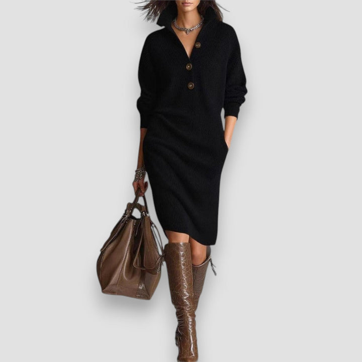 Zoe | Robe en Tricot Chaud