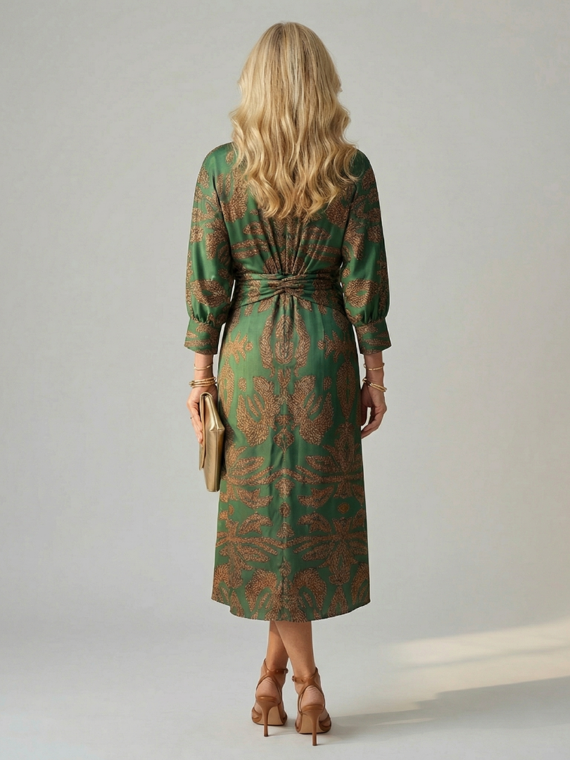 Lune | Robe Midi Wrap Naturelle