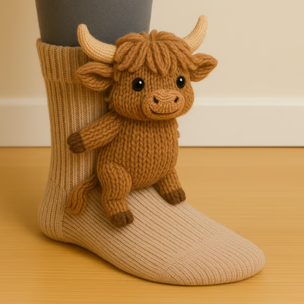 Pola | Skarpetki 3D ze zwierzętami