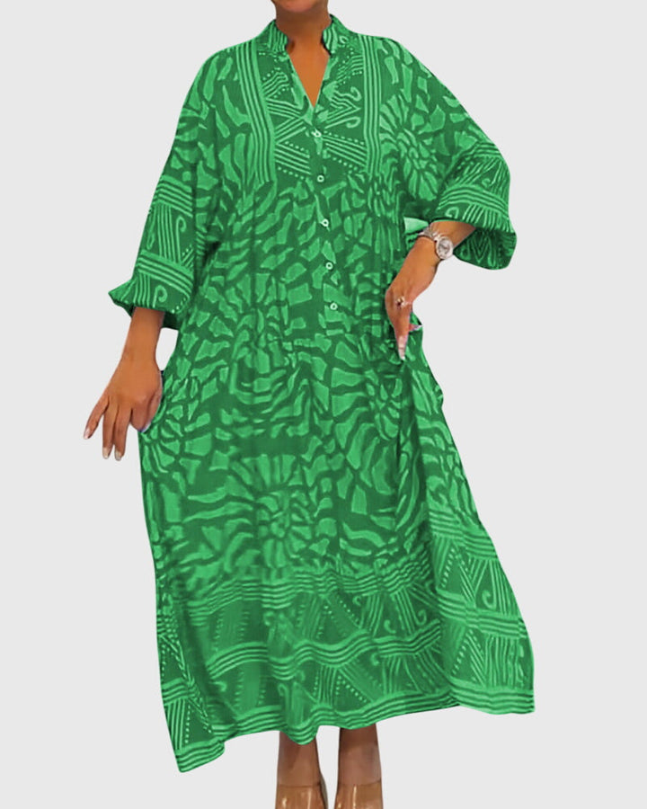 Marissa | Robe Maxi avec Imprimé Élégant