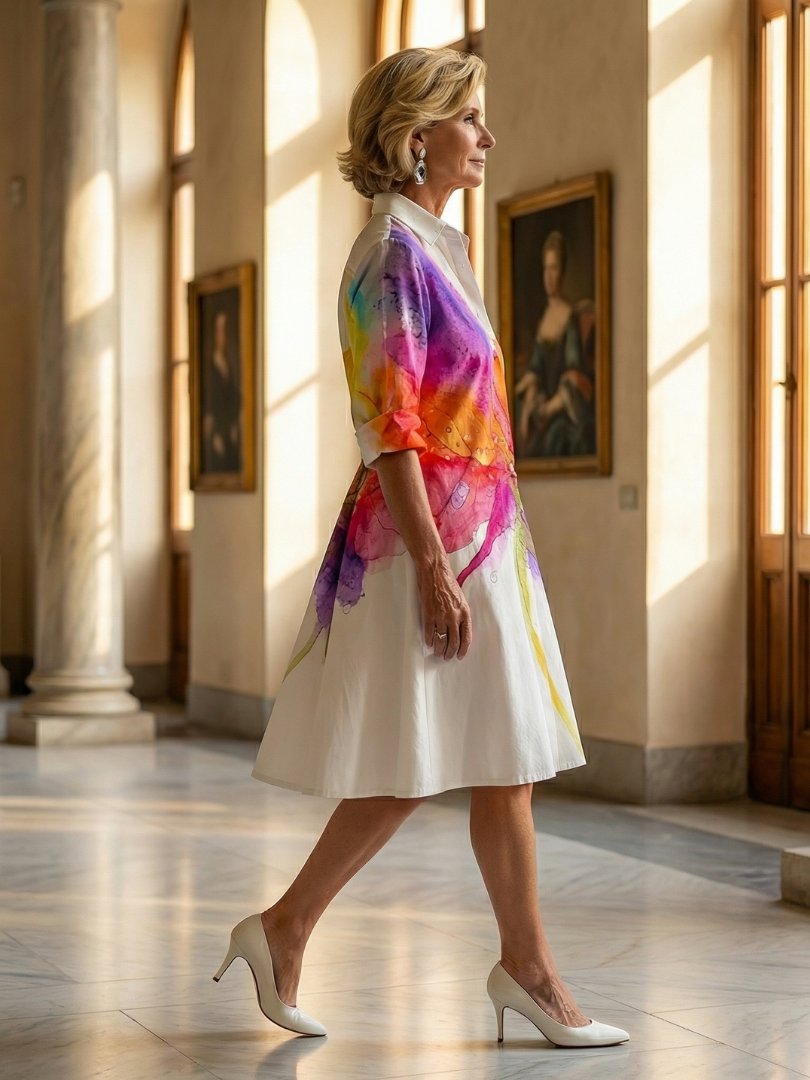 Ulyssa | Robe de Jardin Peinte