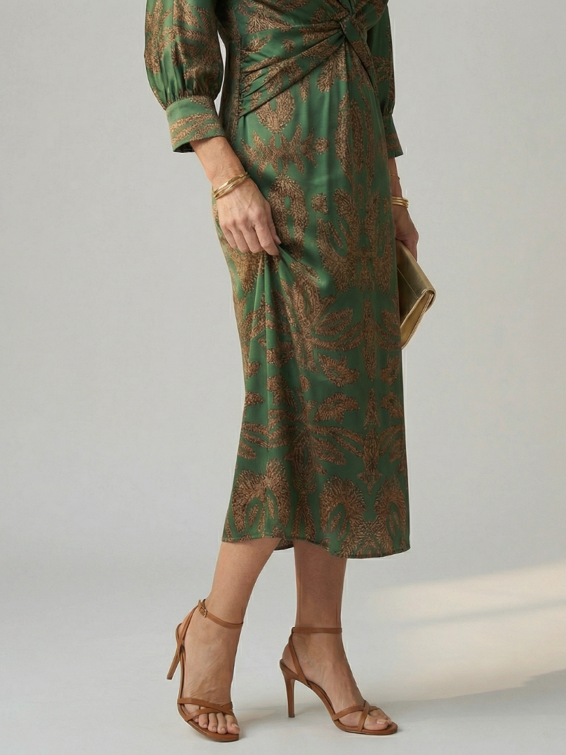 Lune | Robe Midi Wrap Naturelle
