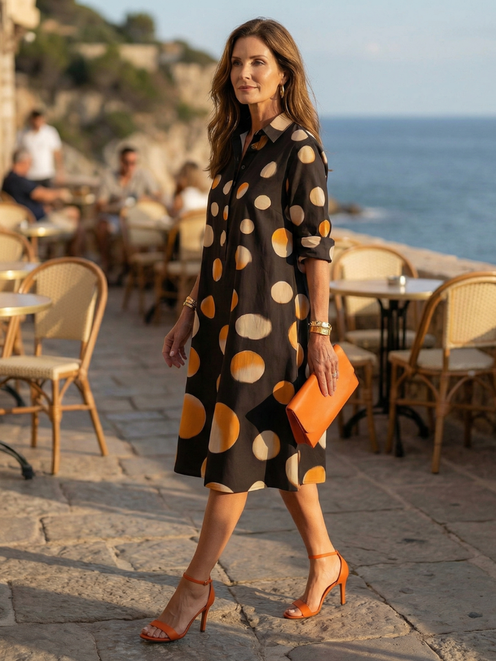 Vespera | Robe à Pois au Crépuscule