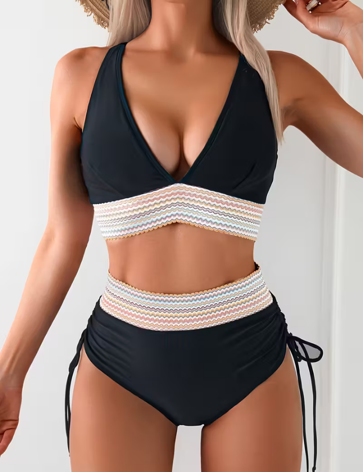 Loretta | Ensemble de Bikini Élevé Élégant
