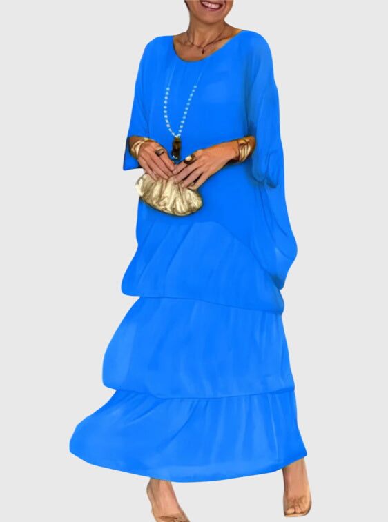 Bernadette | Robe Élégante Longue et Fluide