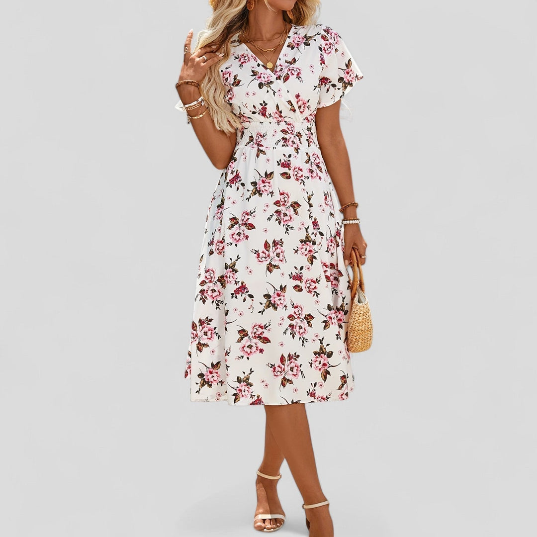 Natalie | Robe Midi d'Été Confortable