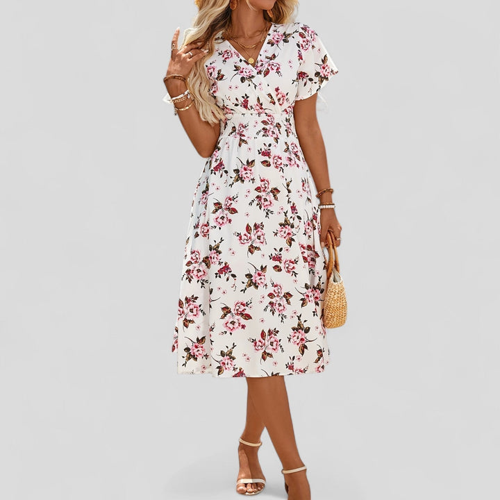 Natalie | Robe Midi d'Été Confortable