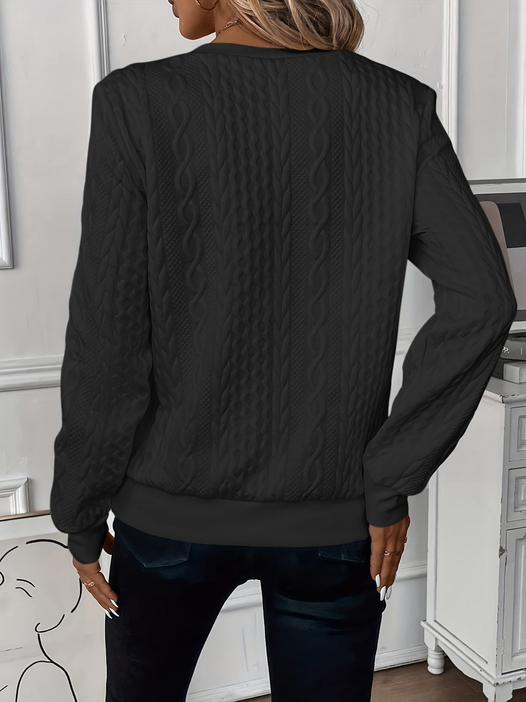 Dziewanna – Elegancki sweter z dzianiny