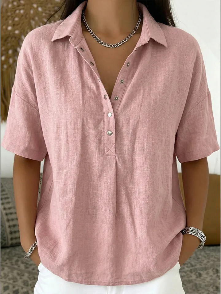 Willow | Blouse avec Col et Détails Boutonnés