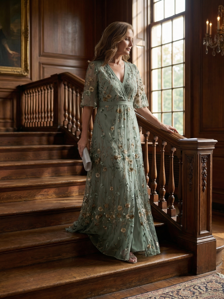 Selora | Robe Maxi Halter Bloom Flow