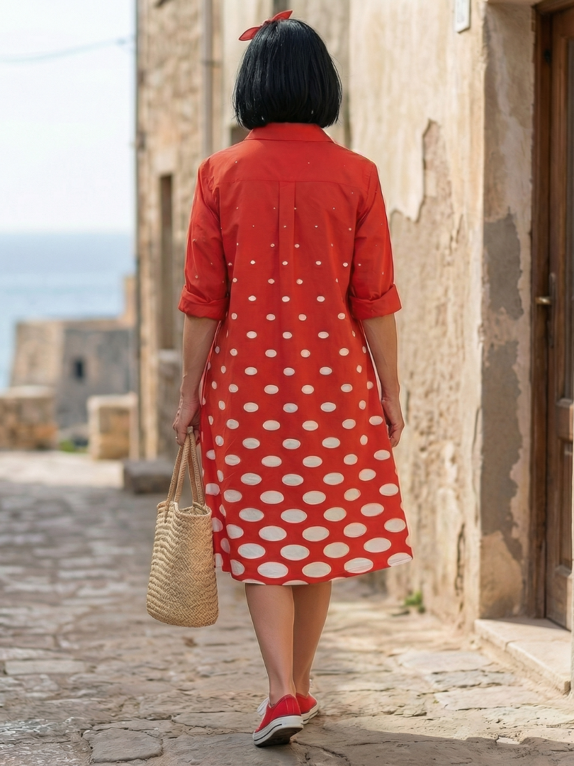Wrenley | Robe à Pois Lumineux