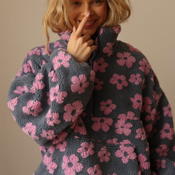 Vanessa | Elegancki sweter w kwiaty