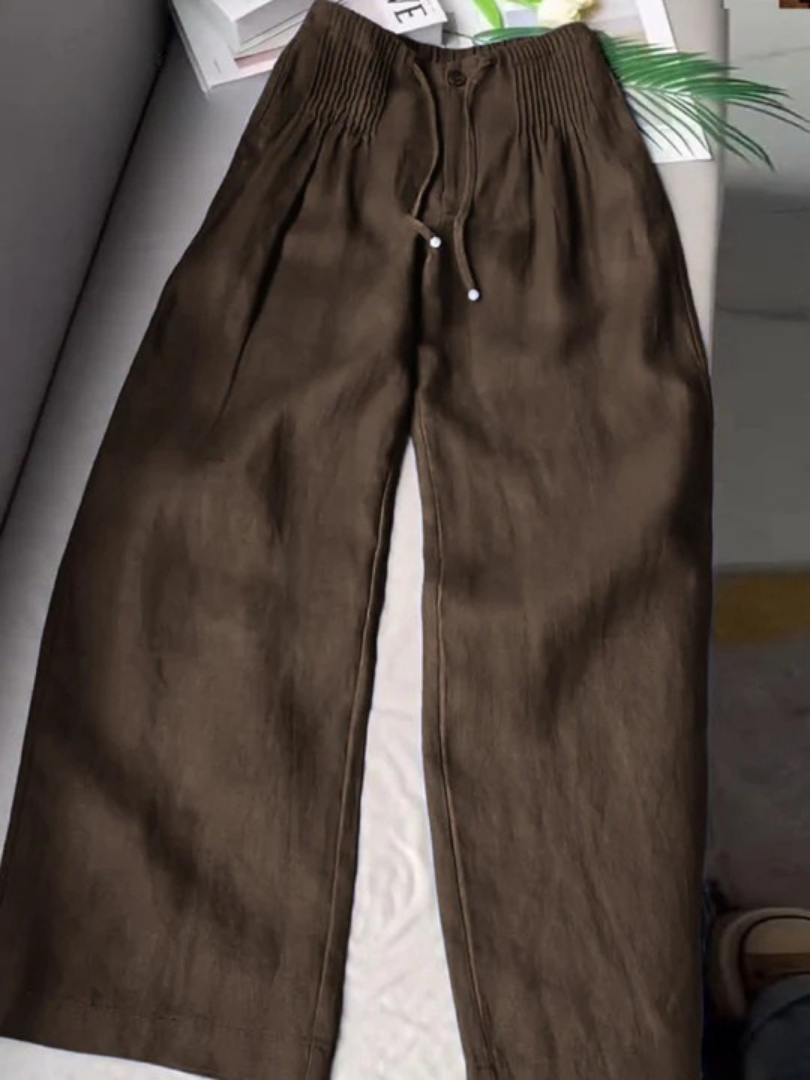 Camille | Pantalon Élegant à Jambe Large