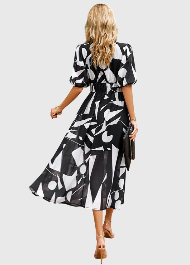 Joyce | Robe Midi Florale Flatteuse