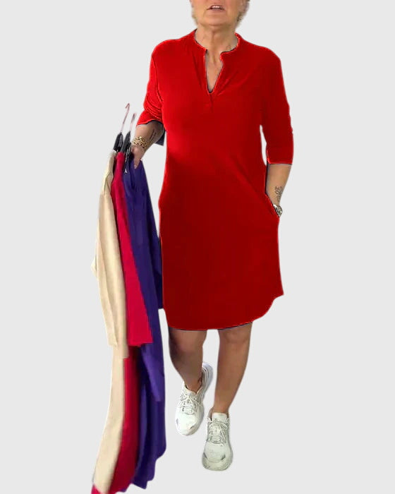 Clarissa | Robe V-Cou Unie